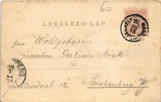 1899 Marosvásárhely, Targu Mures; Székely iparmúzeum, Református templom, Fő tér, Bogdánffy István ü...