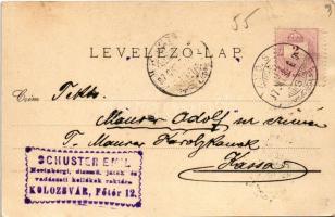 1897 (Vorläufer!) Kolozsvár, Cluj; Szentpéteri templom, Külső Magyar utcai református templom, földé...