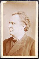 Nagy Imre (1849-1893) színész Pauli Richárd operaénekes számára dedikált fotója