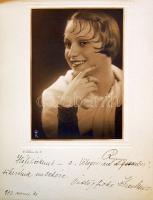 Kun Magda (1912-1945) színésznő dedikált nagyalakú fotó 28x40cm