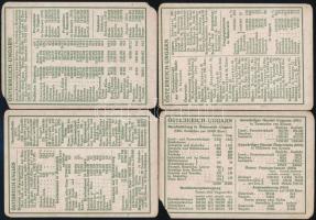 cca 1912-18 Világtérkép kártyák, össz. 13 db, egyes földrészekről és országokról (Osztrák-Magyar Mon...