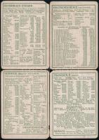 cca 1912-18 Világtérkép kártyák, össz. 13 db, egyes földrészekről és országokról (Osztrák-Magyar Mon...