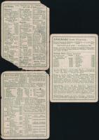 cca 1912-18 Világtérkép kártyák, össz. 13 db, egyes földrészekről és országokról (Osztrák-Magyar Mon...