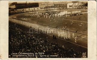 1924 Paris, Jeux Olympiques, Vue generale defile de lÉquipe de France / 1924 Summer Olympics, French team parade