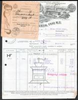 1932-33 Steiner József és Fia Keksz-, Tápszer és Ostyagyár fejléces és Franck Henrik Fiai Rt. díszes...