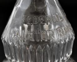 Régi Monimpex Hungary Budapest-es üveg, kopott, m: 27 cm