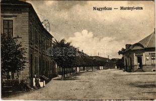 Nagyrőce, Gross-Rauschenbach, Velká Revúca; Murányi utca, Bogár M. üzlete / street, shop (Rb)