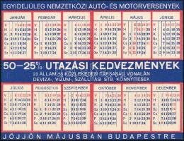 1934 Budapest Vásár (Budapesti Nemzetközi Vásár), egyidejűleg nemzetközi autó- és motorversenyek, re...
