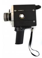 Lomo orosz filmfelvevő kamera, Super 8-as, 2 filterrel, eredeti táskájában, az oldalán oxidáció nyom...