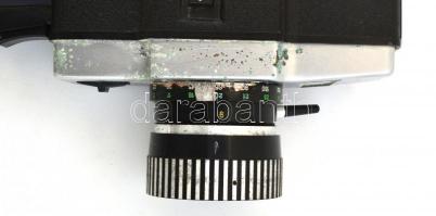 Lomo orosz filmfelvevő kamera, Super 8-as, 2 filterrel, eredeti táskájában, az oldalán oxidáció nyom...