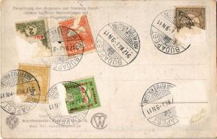 1917 Zerstörung der Arsenale von Venedig durch unsere tapferen Marineflieger mit Hiero-Flugmotoren /...