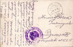 1917 Odpocine / WWI K.u.K. (Austro-Hungarian) military art postcard s: Kossak + "M. kir. 307. h...