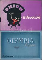 cca 1930-65 össz. 16 db reklám prospektus rádió, televízió és Tungsram témában (Telefunken Regős, Ml...