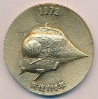 Japán 1972. "100 éves az első japán vasútvonal" öntött sárgaréz emlékérem (58mm) T:2 ph.
...
