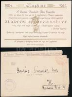 cca 1930-44  vegyes színházi jegy és reklám prospektus tétel (Fővárosi Operett Színház, Szentesi Szí...