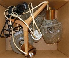 1960-as évek csillár + lámpa