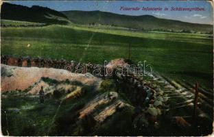 Feuernde Infanterie in Schützengräben. Serie Das Deutsche Heer / WWI German military in trench (fa)