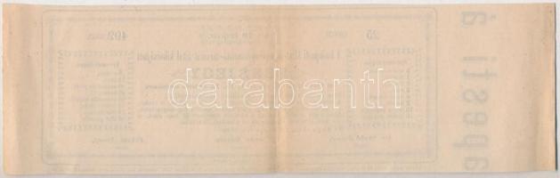 Budapest 1880. "A Budapesti Állat- és Növényhonosító-Társulat" sorsjegye T:II-