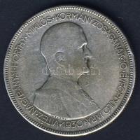 1930. 5P Ag "Horthy jobbra" T:3- ph.