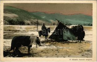 1916 A kárpáti harcok mögött  / WWI K.u.K. (Austro-Hungarian) military postcard (felszíni sérülés / surface damage)