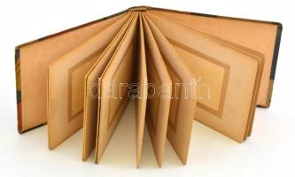 Régi egészvászon fotóalbum, 15x10x2 cm