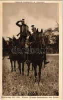 Weltkrieg 1914-15. Österr. Ulanen beobachten den Feind / Ulánusok megfigyelik az ellenséget / WWI K.u.K. (Austro-Hungarian) military postcard