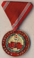 DN "A haza fegyveres szolgálatában-15 év" szocialista kitüntetés, szalaggal T:2 Díszdobozban.