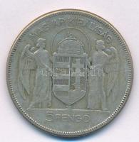 1930. 5P "Horthy Jobbra" Ag T:2-,3 Adamo P8