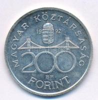 1992. 200Ft Ag "MNB" T:1,1- Adamo F13