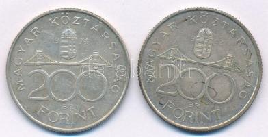 1994. 200Ft Ag "Deák" (2x) T:2 Adamo F13.1