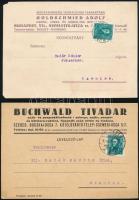cca 1930-42  össz. 10 db reklám levelezőlap (Goldschmied Adolf tea, Adler Miklós Sátoraljaújhely,  B...