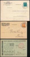 cca 1930-42  össz. 10 db reklám levelezőlap (Goldschmied Adolf tea, Adler Miklós Sátoraljaújhely,  B...