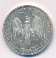 NSZK 1990J 10M Ag "800 éves a Német Lovagrend" T:1-,2 FRG 1990J 10 Mark Ag "800th Ann...