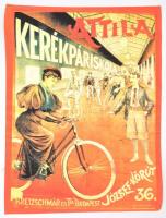 Attila kerékpáriskola reprint plakát, 70x51 cm