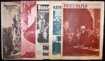1931-1934 a Pesti Napló 5 db vasárnapi melléklete