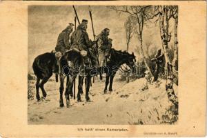 Ich hatt' einen Kameraden / WWI German military art postcard s: A. Roloff