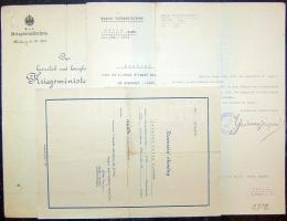 1914-1950 4 db érdekes kinevezési okmány