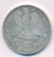 NSZK 1987J 10M Ag "750 éves Berlin" T:1- FRG 1987J 10 Mark Ag "750th Anniversary of B...