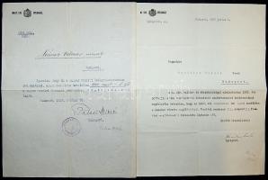 2 db levél Radnai Miklós és Márkus László az Opreaház igazgatóinak aláírásával