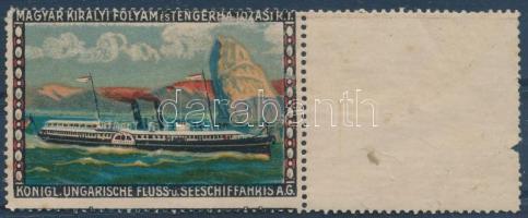 1910 Magyar Királyi Folyami és Tengerhajózási Rt. levélzáró bélyeg