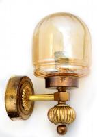 Dekoratív fém falikar, burával, villanykörte nélkül, 22x14,5 cm