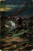 Nach der Schlacht / WWI K.u.K. (Austro-Hungarian) military art postcard (fl)