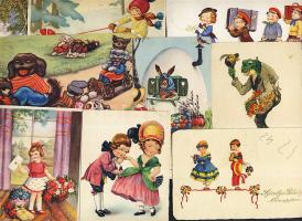 14 db vegyes háború előtti motívumlap (benne egy az 1950-es évekből)