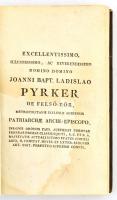 [Tulsiczky Ferenc (1792-1830)]: Francisco Tulsitzky: Logica. Agriae, 1830., Typis Lycei Archi-Episco...
