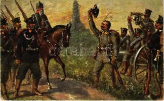 1915 Henckel Kriegspostkarten. Deutscher Landsturm 1914 / WWI German military art postcard