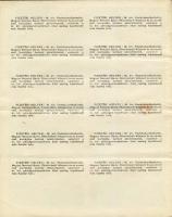 1942. "Államadóssági kötvény" (3x klf) 100P, 500P, 1000P szelvényekkel + 1935. "Posta...