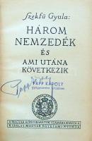 1934 Szekfű Gyula Három nemzedék
