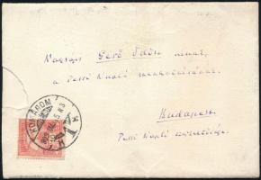 1909 Beöthy Zsolt (1848-1922) irodalomtörténész, esztéta, egyetemi tanár autográf levele Gerő Ödön (...