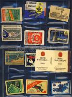 3392 vegyes magyar és külföldi gyufacímke dobozban