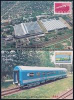 1996/9-10 Vasút karton Ajándék emlékív pár azonos sorszámmal (60.000) / Present souvenir sheet pair ...